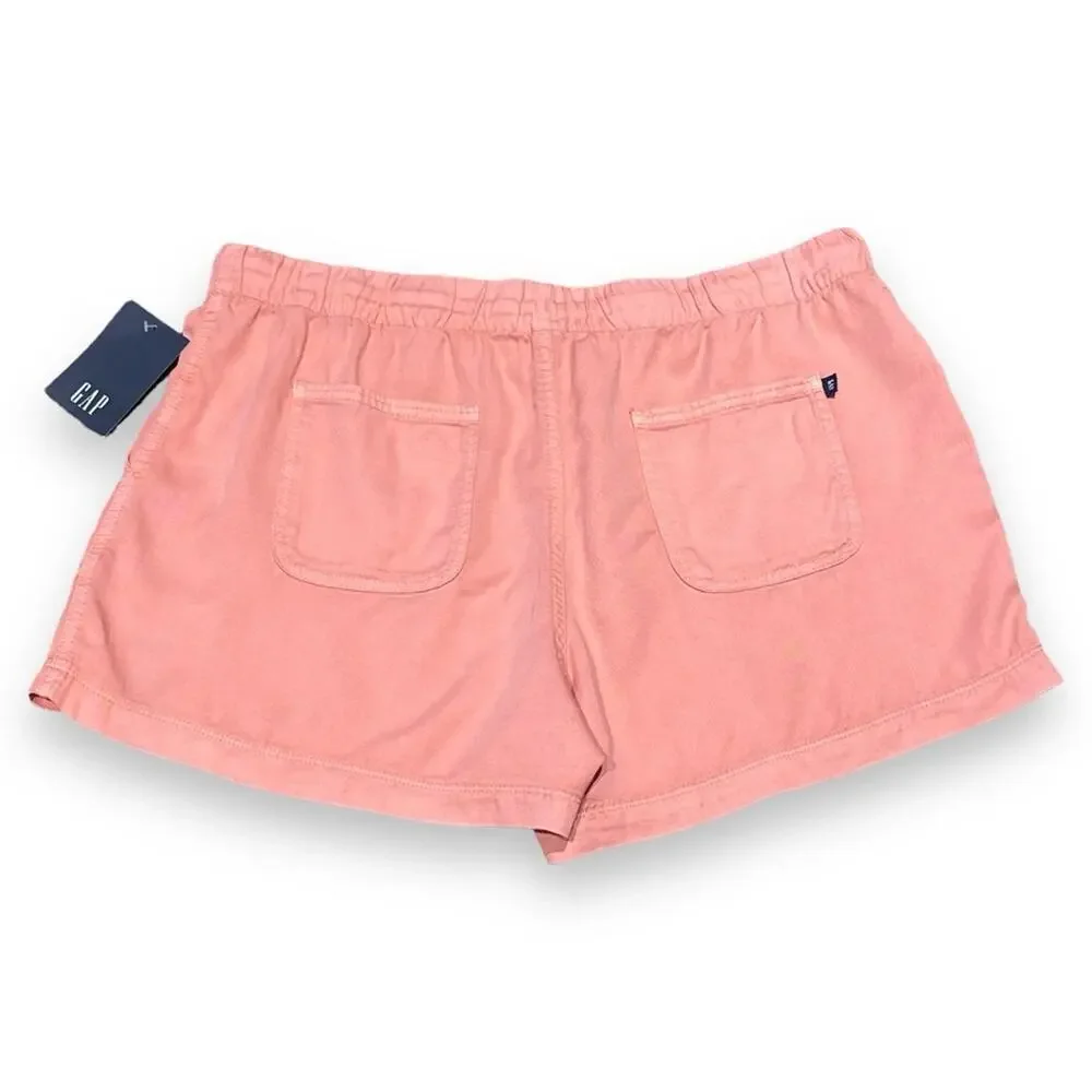 GAP Pull-On Tencel Short Strawberry Ice Coral Large